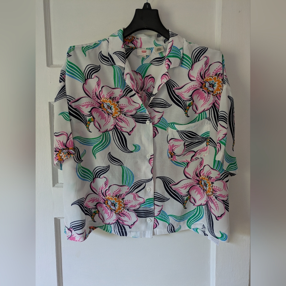 Levi's Mahina Floral Button-down Blouse
